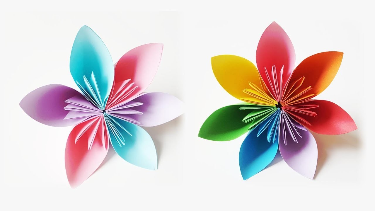 Wunderschöne Origami Blumen falten