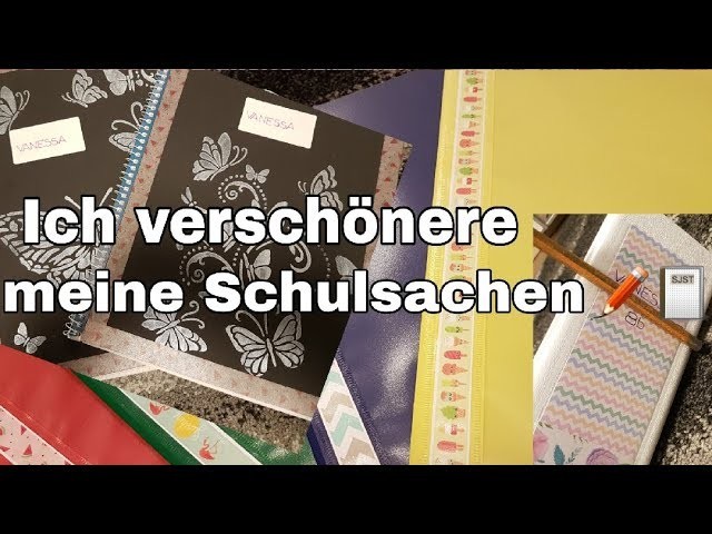 DIY Schulsachen verschönern???????? |VanisLife|