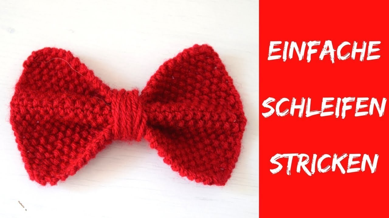 Einfache Schleife stricken | Anleitung