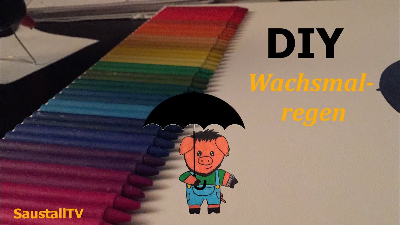 DIY | Wachsmalregen