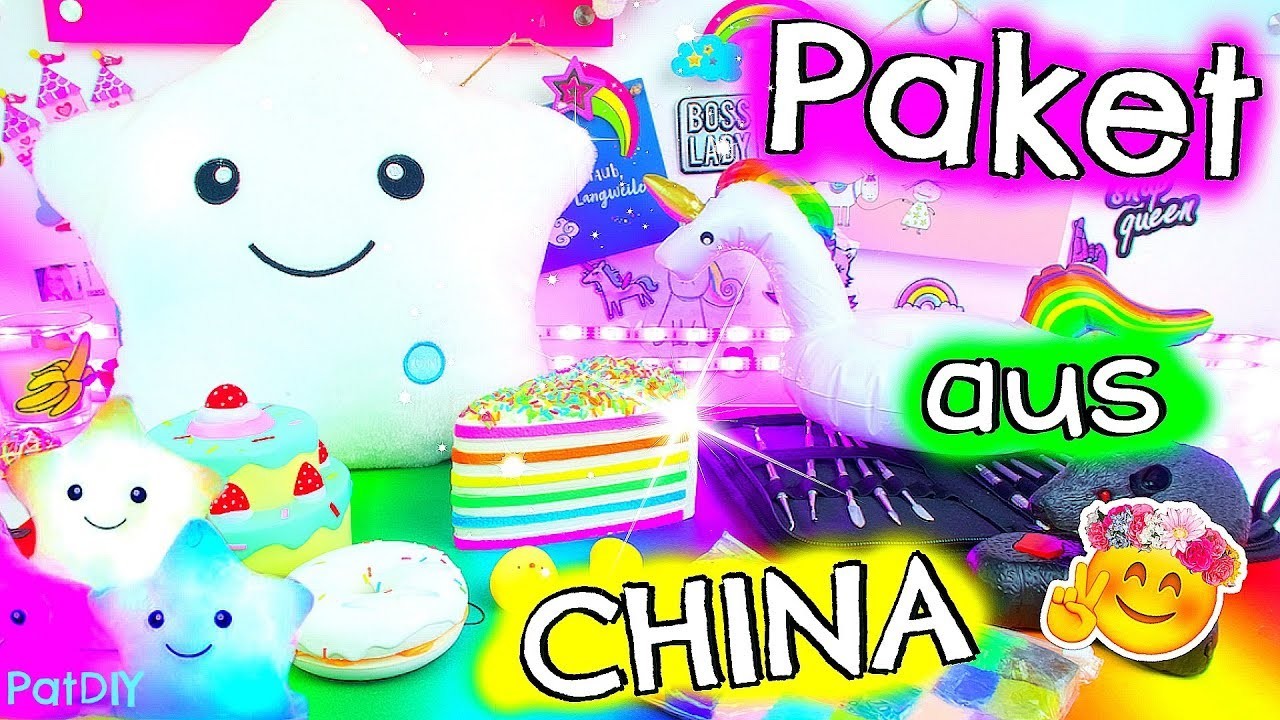 KAWAII PAKET AUS CHINA - Fidget Toys, Slime, Squishy und Kawaii Spielzeug Haul unboxing I PatDIY