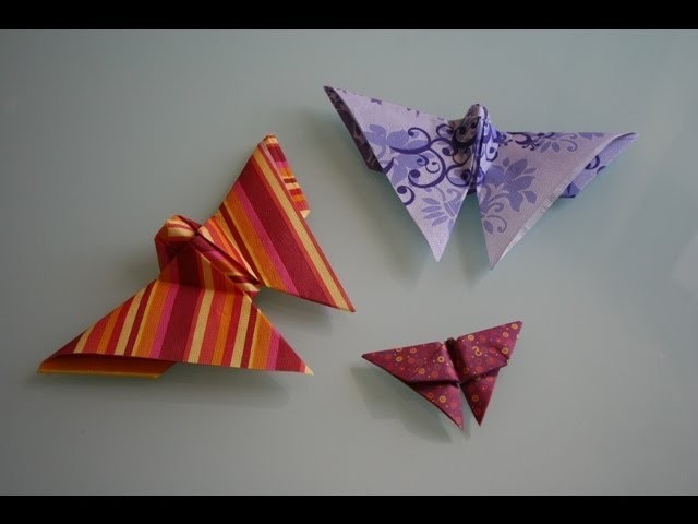 Servietten falten: Schmetterling napkin folding butterfly