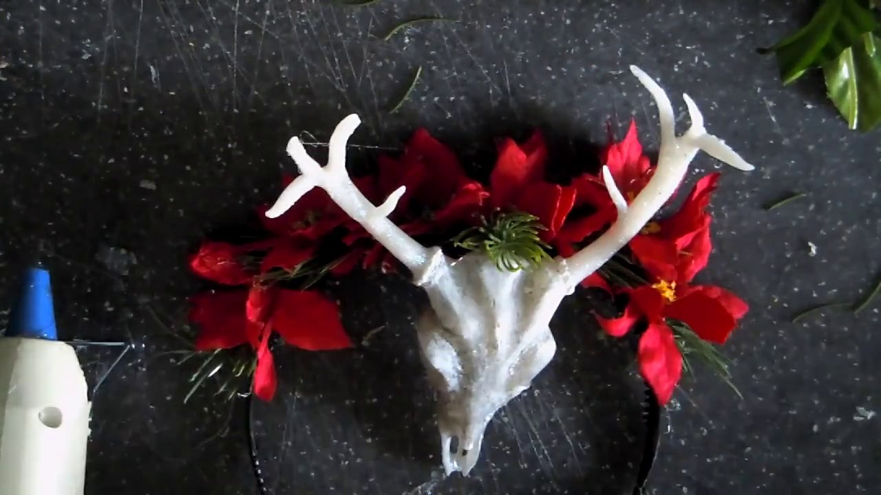 Have a Merry Geeky Christmas#3 Gothic Lolita deer skull headdress Tutorial (german)