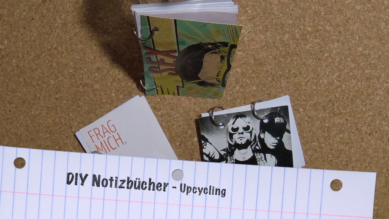 Upcycling - Notizbücher basteln - Anleitung DIY - little notebooks - Do it yourself
