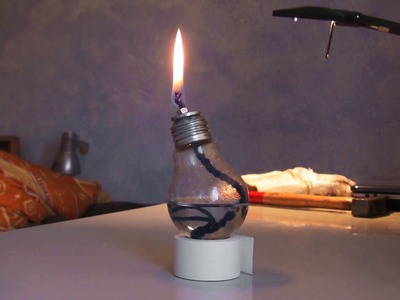 Öl-Lampe selber machen, ganz einfach!!!