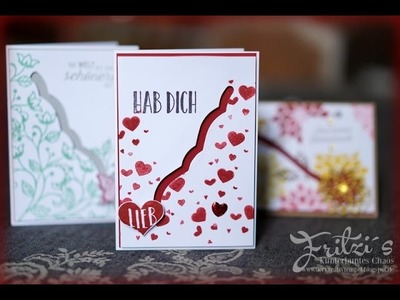 Slidercard. Kullerkarte mit Border Dies