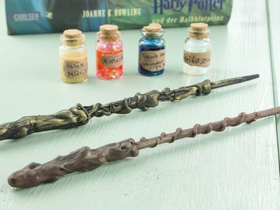 DIY Zauberstab + Zaubertränke selber basteln | DIY Harry Potter Geschenkideen