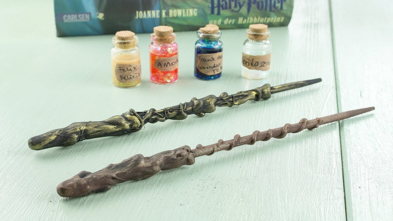 DIY Zauberstab + Zaubertränke selber basteln | DIY Harry Potter Geschenkideen