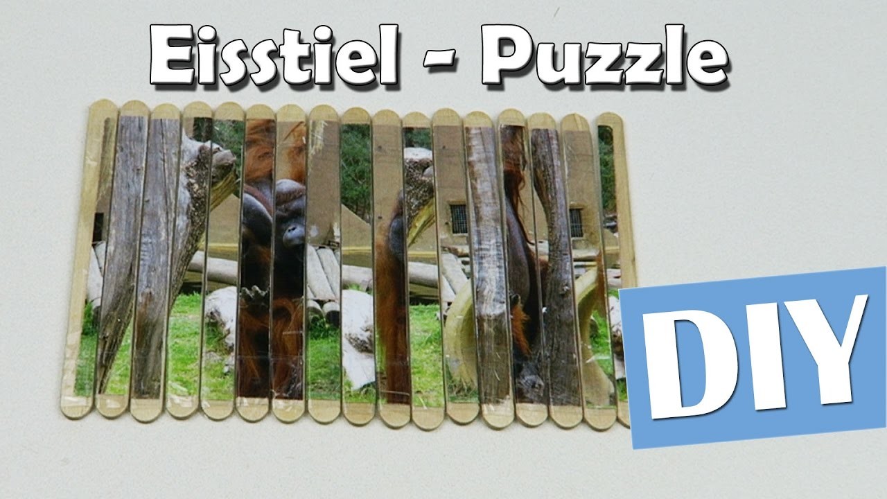 Eisstiel Puzzle selber machen - DIY | Anleitung