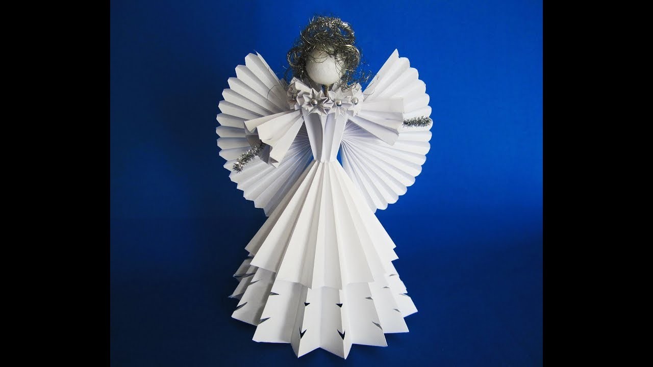 DIY: 3D Engel aus  Papier.  angel of paper