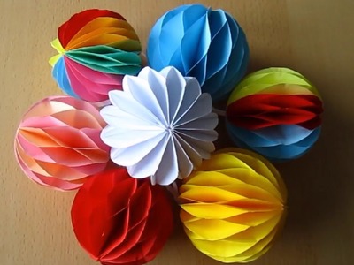 DIY: Deko-Kugel aus Papier. Decoration ball paper