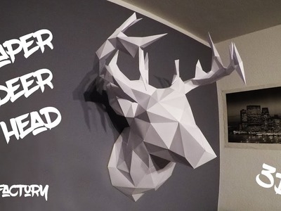DIY Paper Deer Head, Hirschkopf - ManuFactory