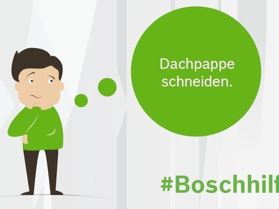 DIY-Tipp: Dachpappe schneiden. Tutorial. #Boschhilft