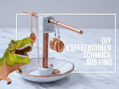 Schmuck aus Fimo selber machen | DIY Kaffeebohnen Ohrringe + Kettenanhänger