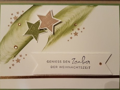 Stars Christmas card mit Produkten von STAMPIN UP