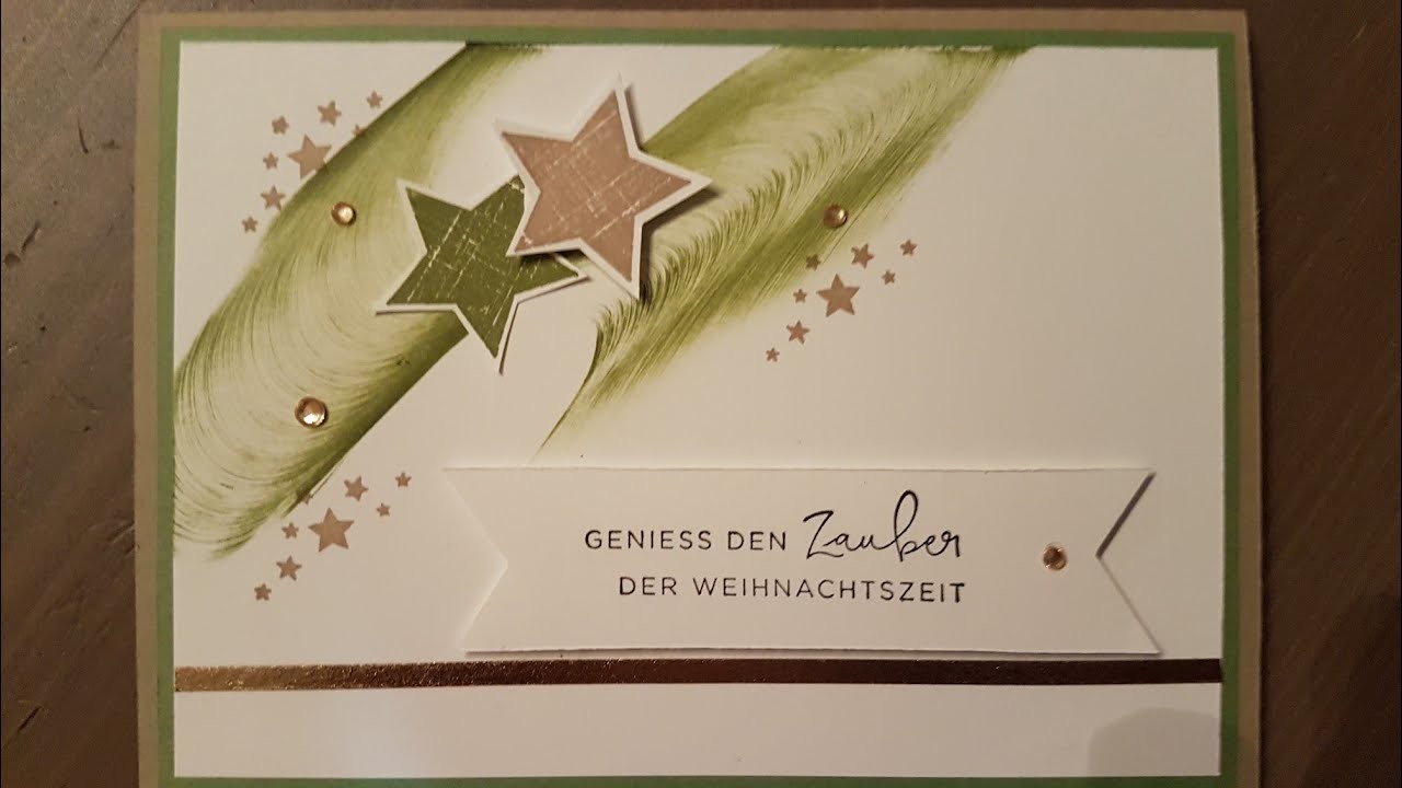 Stars Christmas card mit Produkten von STAMPIN UP