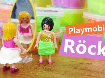 Playmobil Ankleidezimmer | Röcke selber machen für Playmobil Figuren aus Silk Clay | DIY Kids
