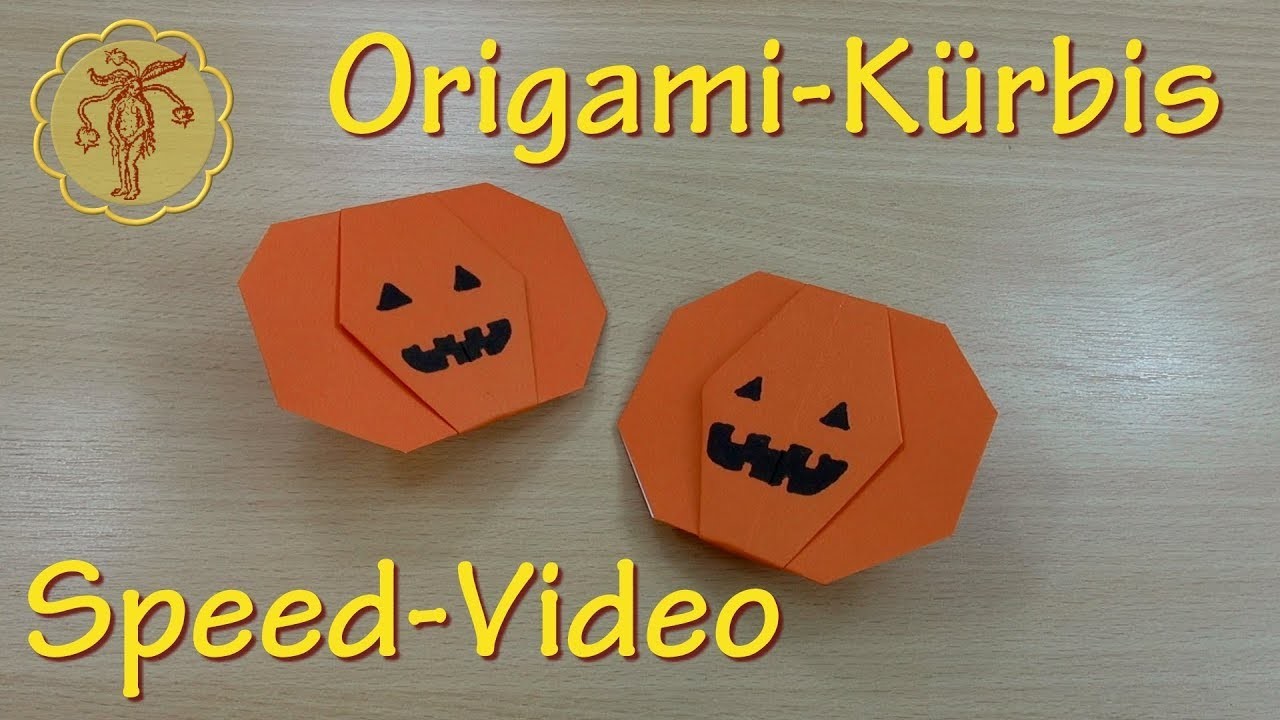 Speed-Video: Origami Kürbis selber machen - mega einfach