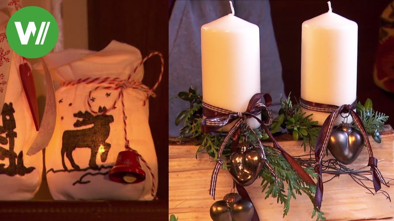 Adventsgesteck und Winterlicht - Weihnachtsdeko selbstgemacht! Mit Anleitung