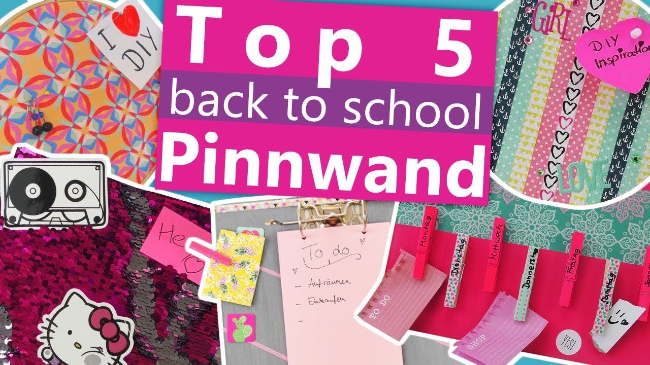 Top 5 Pinnwände | Back to School Ideen | DIY Pinnwand selber machen