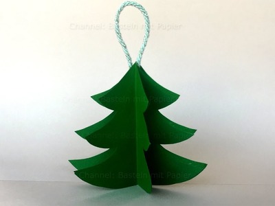 Basteln für Weihnachten ???? Weihnachtsbaum falten als DIY Weihnachtsdeko. Weihnachtsbasteln mit Papier