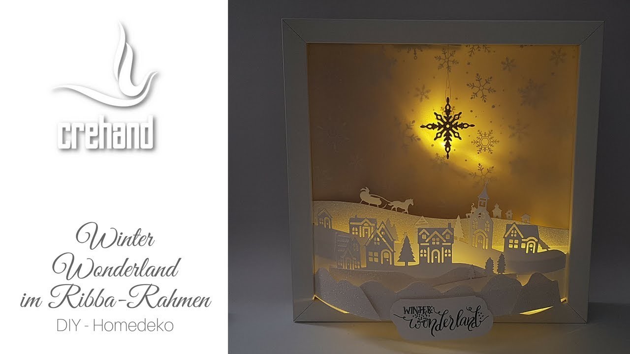Winter Wonderland im Ribba-Rahmen - Kreativ mit crehand & Stampin' Up!