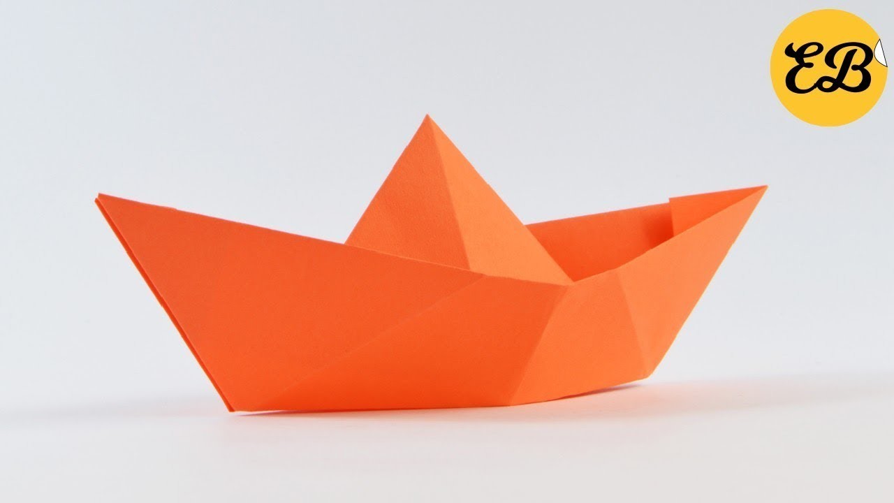 Schiff falten - Papierschiff falten - Boot falten Origami - Papierboot basteln