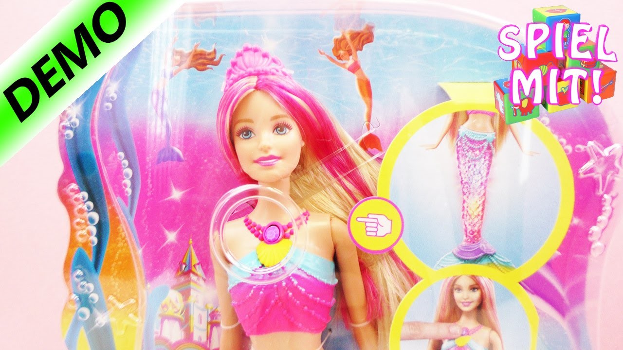 Barbie Regenbogenlicht Meerjungfrau | buntes Farbenspiel unter Wasser | Demo