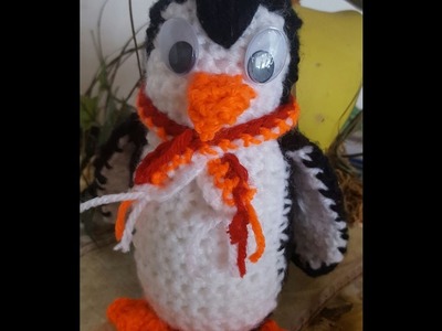 Pinguin gehäkelt