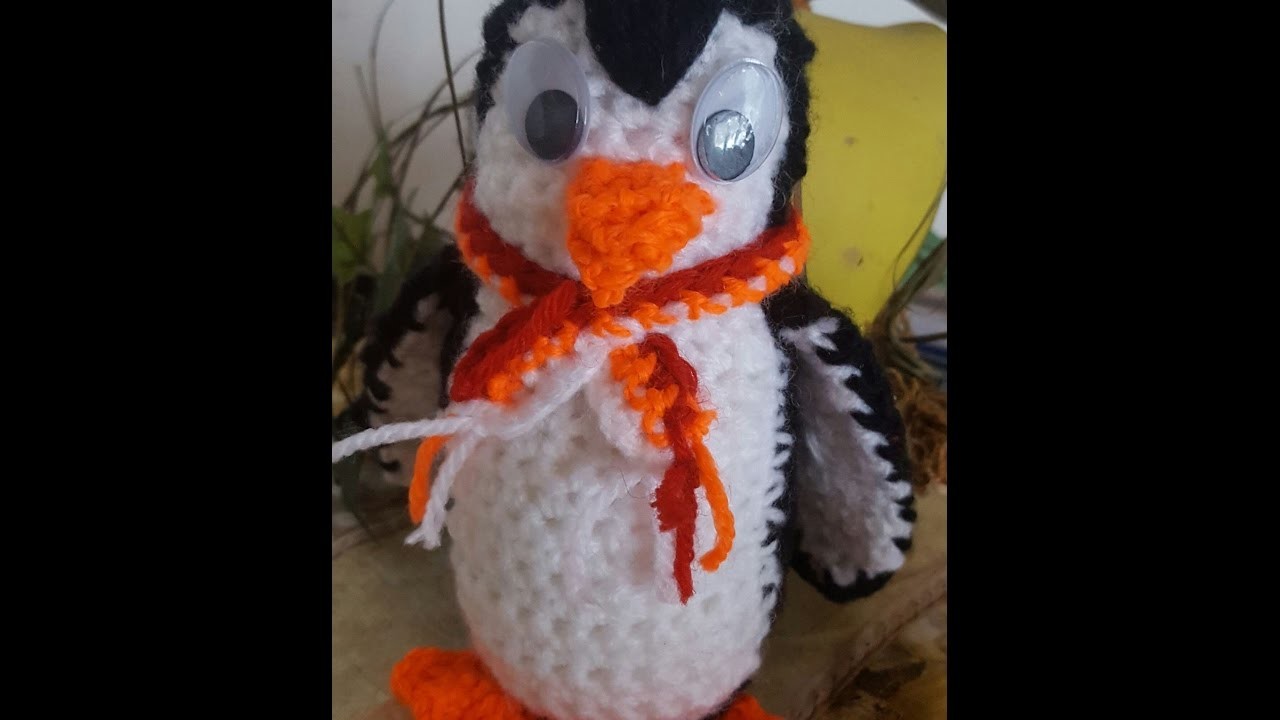 Pinguin gehäkelt