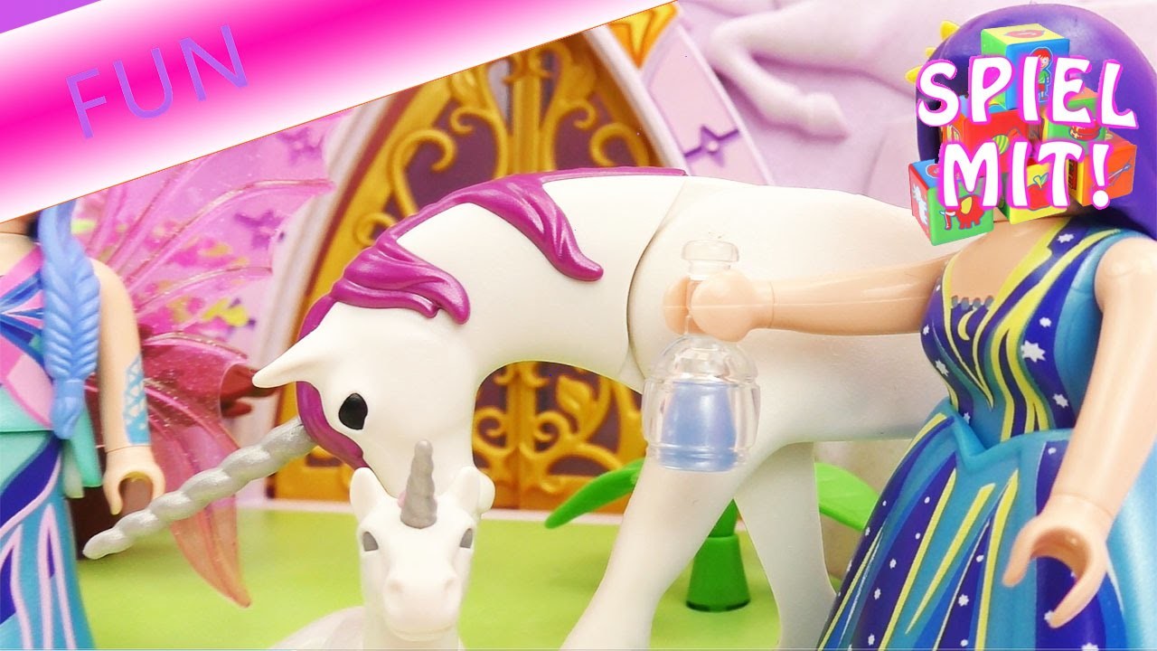 Playmobil Einhornstory - Mirabelle zeigt ihrer Schwester Elea das Einhornbaby | Deutsch