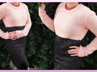 Pullover stricken einfach für Anfänger Anleitung Frühling