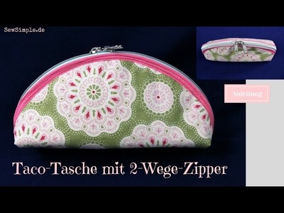 Taco-Tasche mit 2-Wege-Zipper | Näh-Anleitung