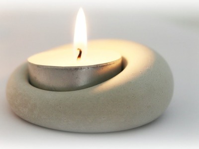Kerzenhalter aus Gips * DIY * Plaster Candle Holder