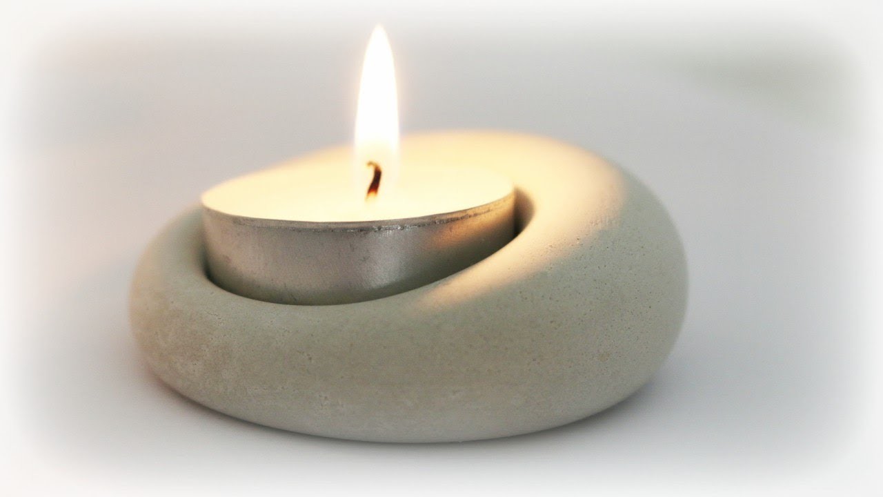 Kerzenhalter aus Gips * DIY * Plaster Candle Holder