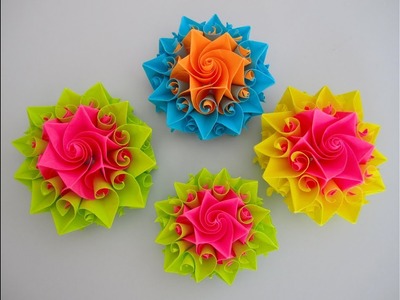 DIY: Schöne Origami Blume. Beautiful Origami Flower