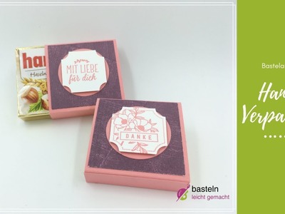 Hanuta Verpackung basteln mit Stampin Up Exquisite Etiketten