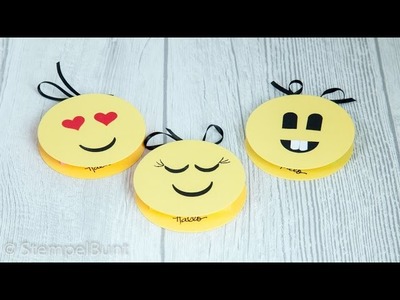 ANLEITUNG - Smiley.Emoji Haftnotizen  mit Produkten von Stampin' Up!®(cm+inch)