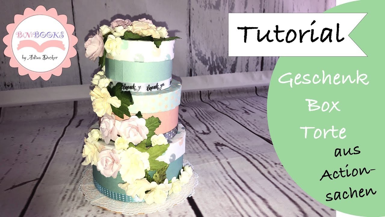 DIY * Torte aus 3 Action Geschenkboxen * Gift Box * Paper Craft * Tutorial