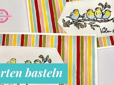 Basteln mit Papier⎮Karten gestalten⎮Frei wie ein Vogel⎮Stampin' Up!