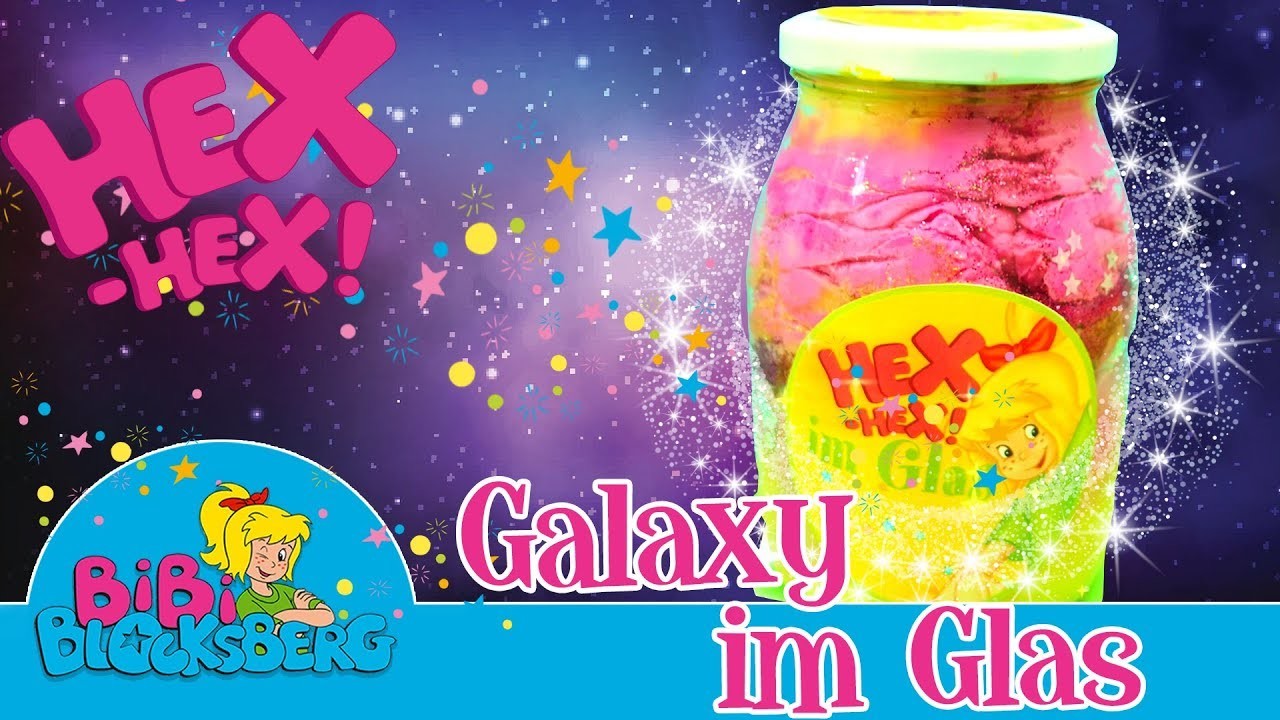 Bibi Blocksberg - galaxyfarbenes Hex-Hex im Glas | DIY