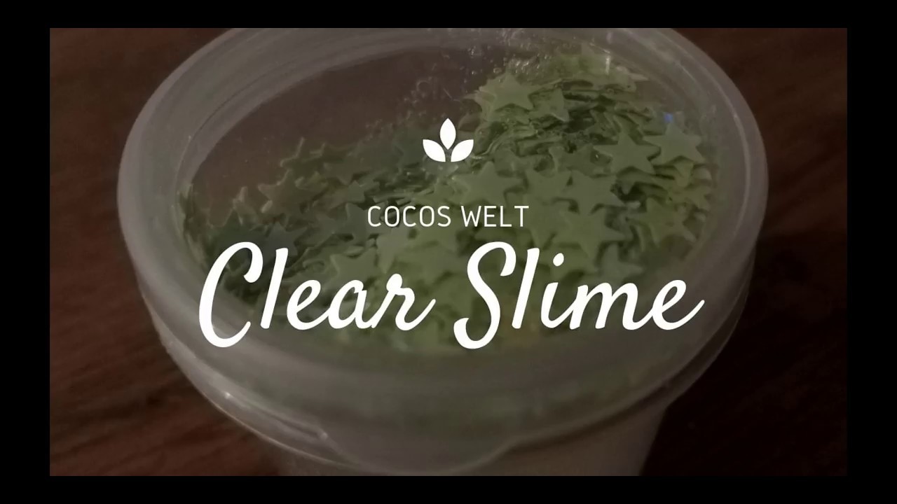 Clear Slime mit Dekoration selbst machen