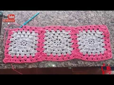 Crochê para iniciantes como fazer Tapete sem flor parte 1