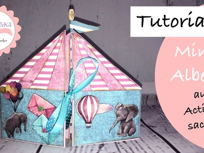 DIY Circus * Two Sheets Sommer Mini Album * Paper Craft * How to make * Tutorial 6