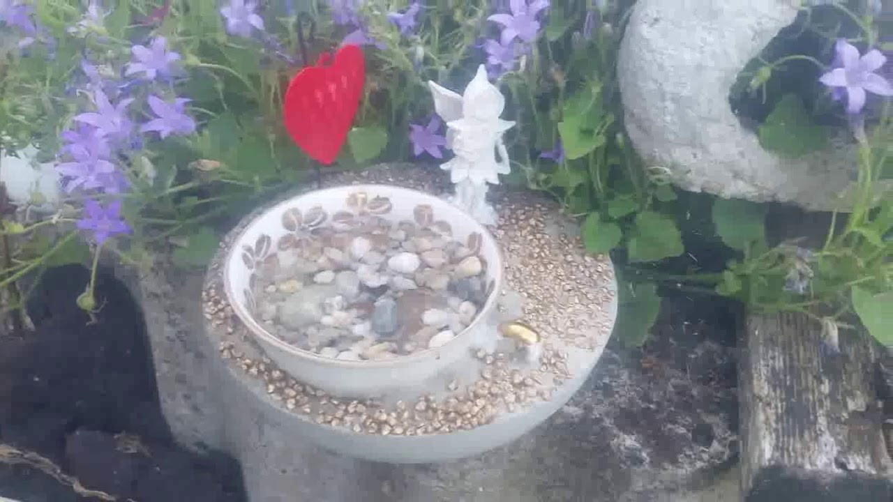 DIY Gartendeko ???? kleine Insekten-Tränke