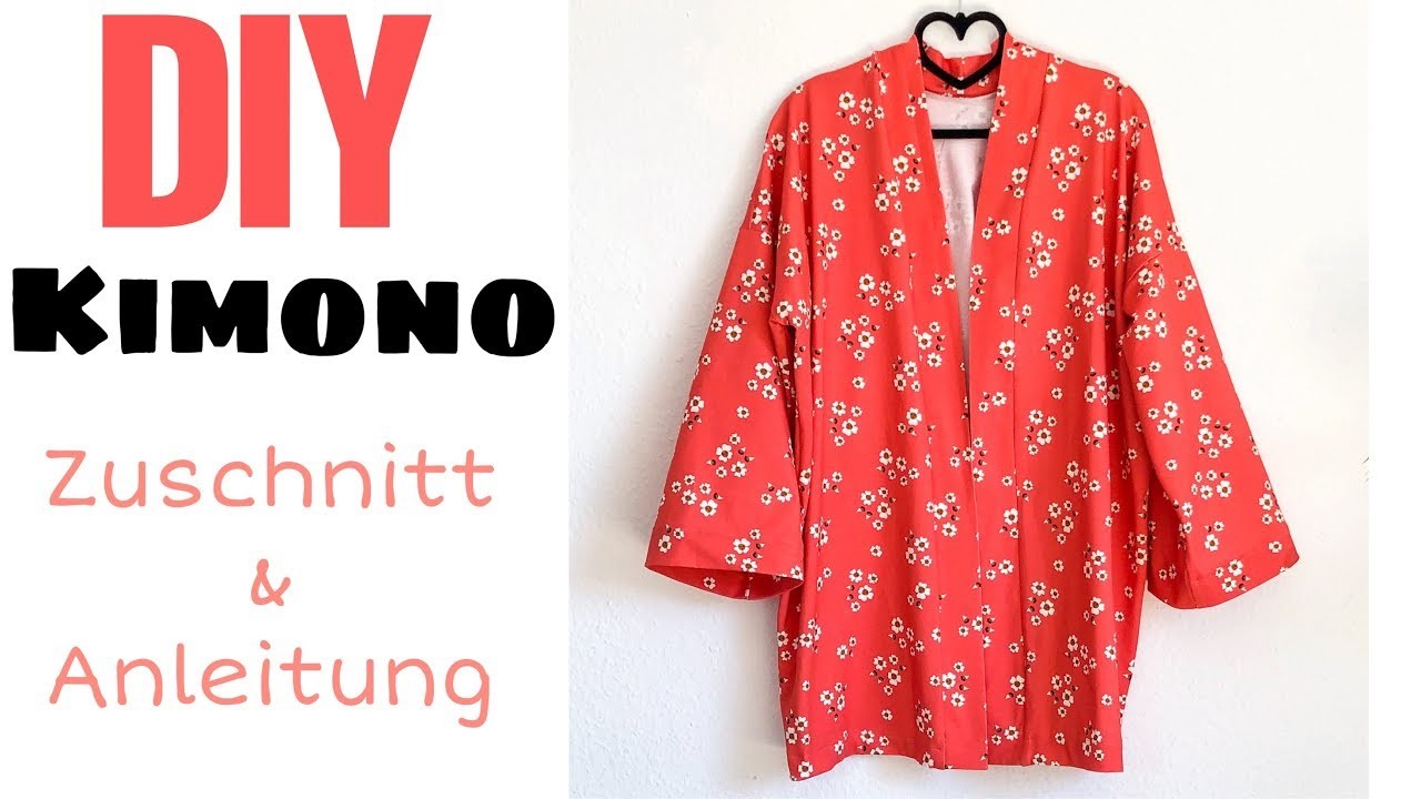 DIY - Kimono Cardigan nähen ohne Schnittmuster