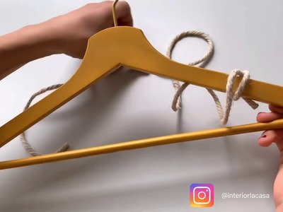 DIY Kleiderbügel mit Schleifen | Frühling |  hanger | gold | spray | band