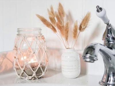 DIY maritimes Windglas Fischnetz