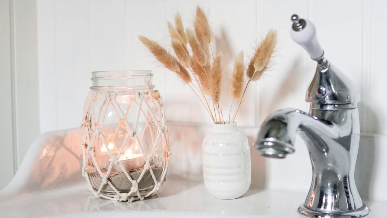 DIY maritimes Windglas Fischnetz