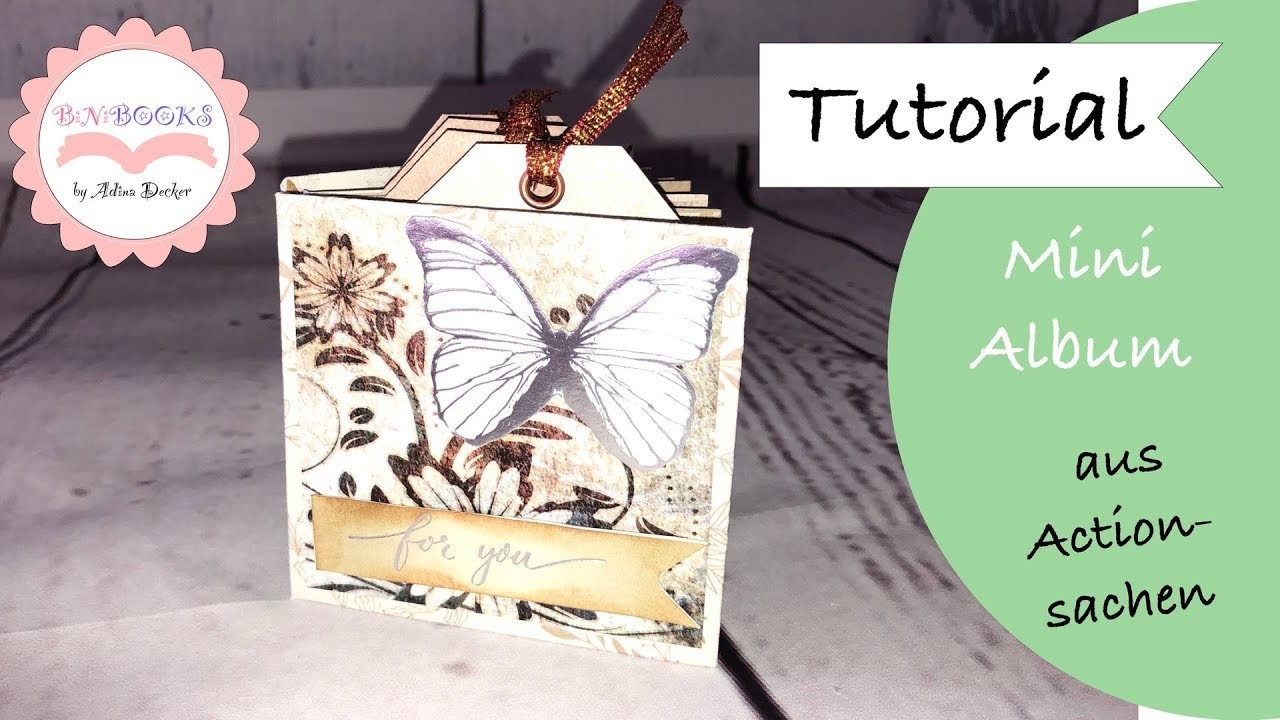 DIY * One Sheet Sommer Mini Album * easy * Paper Craft * How to make * Tutorial 3